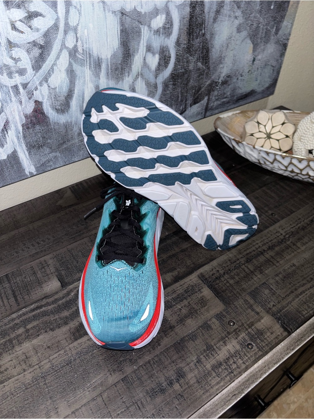 HOKA Clifton 8 running shoes MENS SZ 10.5 - Picture 7 of 16